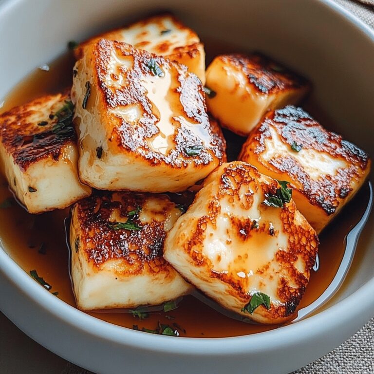 Golden Air-Fried Halloumi With Honey Drizzle Recipe