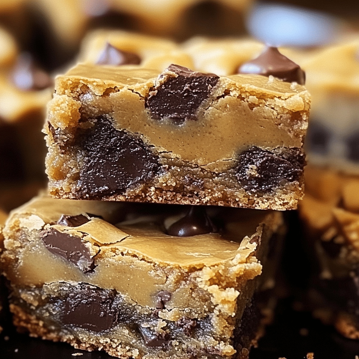 Peanut Butter Cup Gooey Cookie Bars Recipe