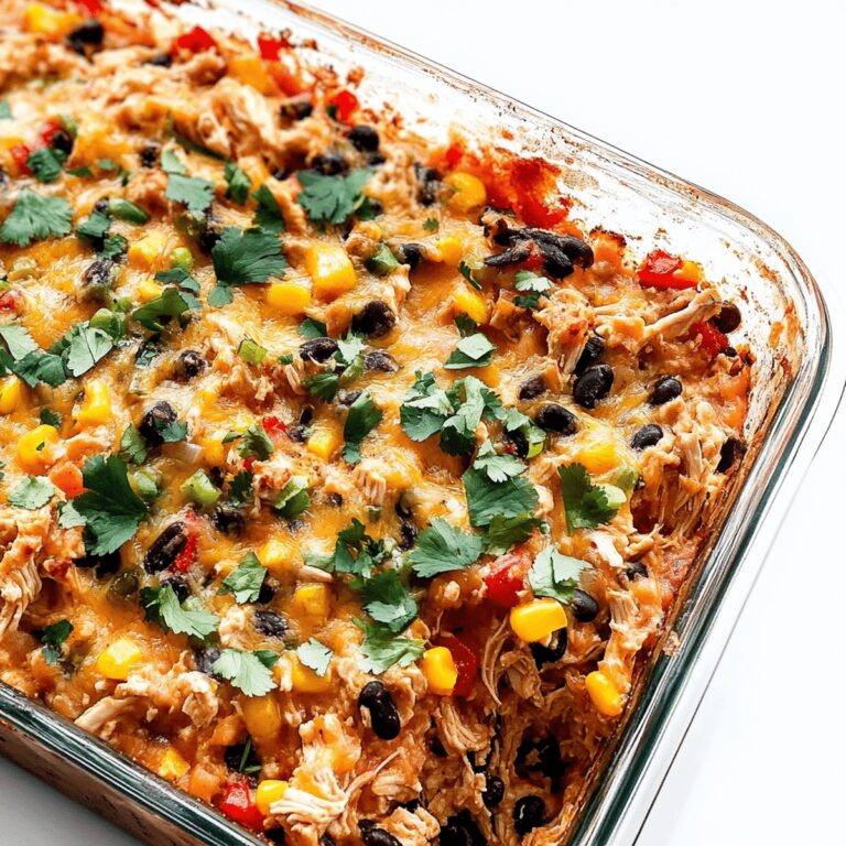 Easy Chicken Burrito Casserole Recipe