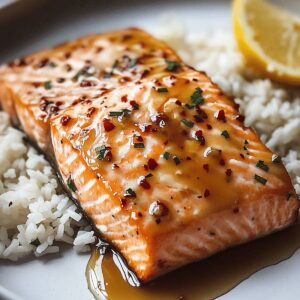 Crispy Hot Honey Glazed Salmon Recipe