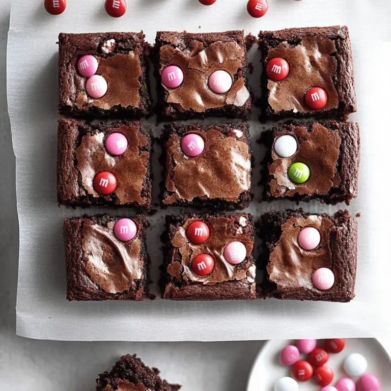 Gooey M&Ms Brownies Recipe
