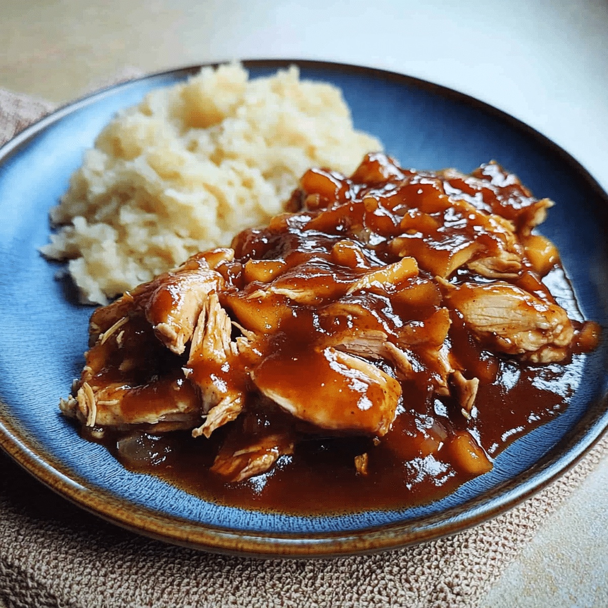 Tender Slow Cooker Peach Bbq Sauce Chicken Recipe