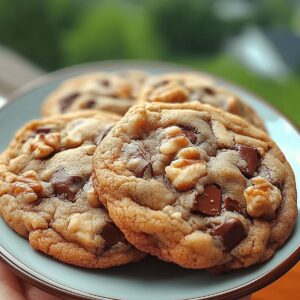 Chocolate Chunk Pecan Pudding Cookies Recipe