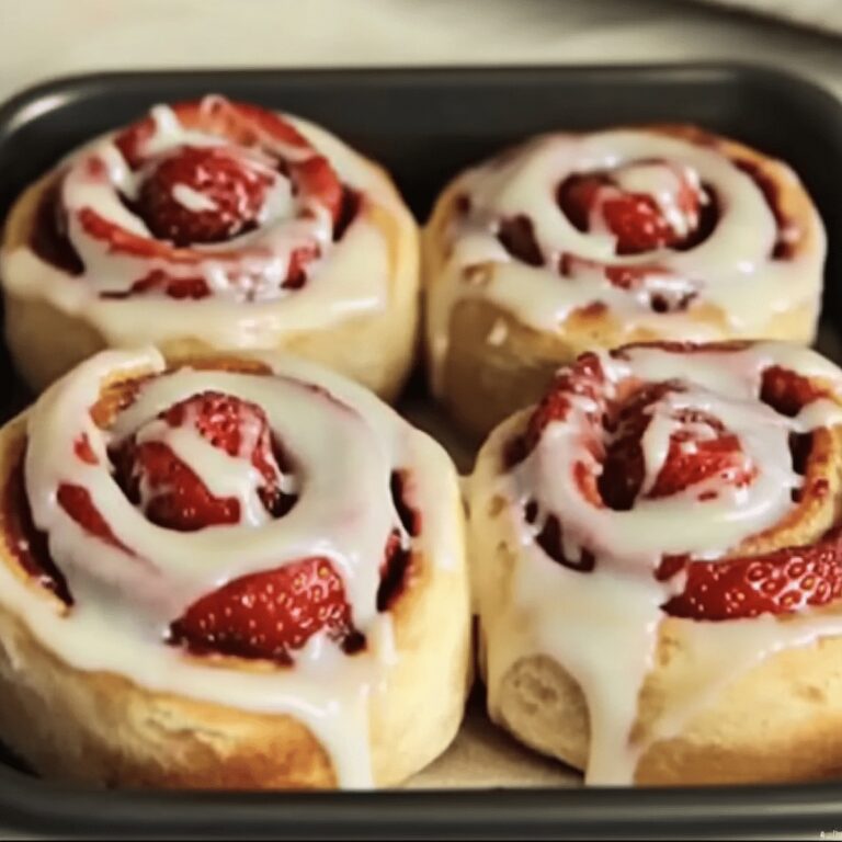 Gooey Strawberry Cheesecake Cinnabon Rolls Recipe