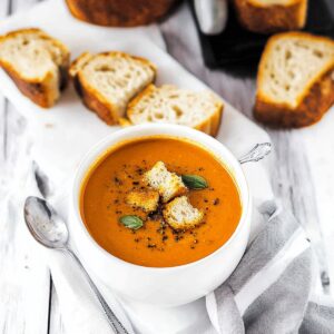 Roasted Tomato Basil Soup Recipe