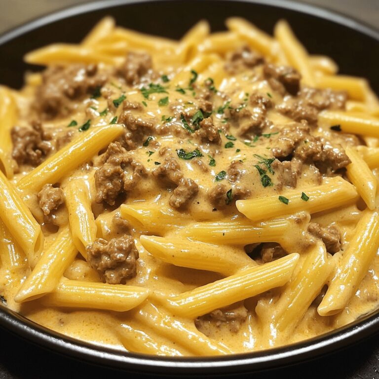 Creamy Velveeta Beef Stroganoff And Penne Pasta Recipe