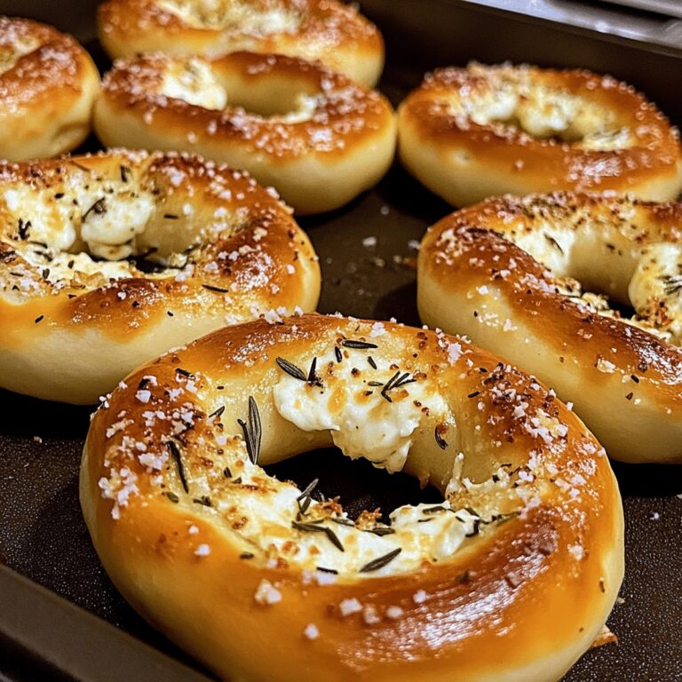 Mozzarella Stuffed Rosemary Parmesan Soft Pretzels Recipe