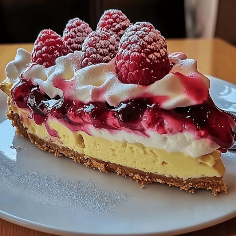 Heavenly Lemon Raspberry Meringue Cheesecake Recipe