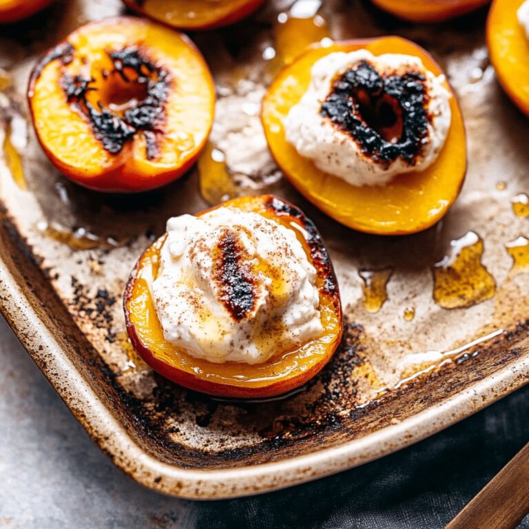 Caramelized Peaches With Cinnamon Honey Ricotta Recipe