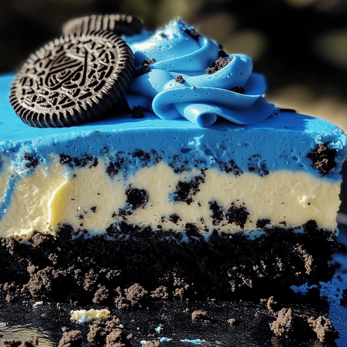 Blue Velvet Oreo Cheesecake Recipe