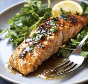 Crispy Air Fryer Honey Mustard Salmon Recipe