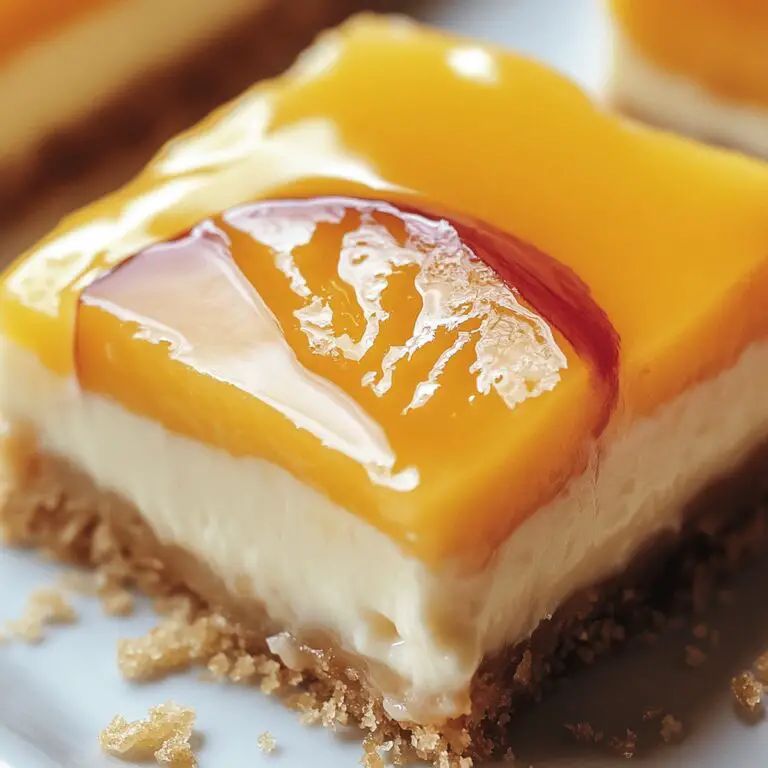 Peaches And Cream Cheesecake Bars Recipe