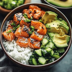 Vibrant Salmon Rice Bowls Recipe