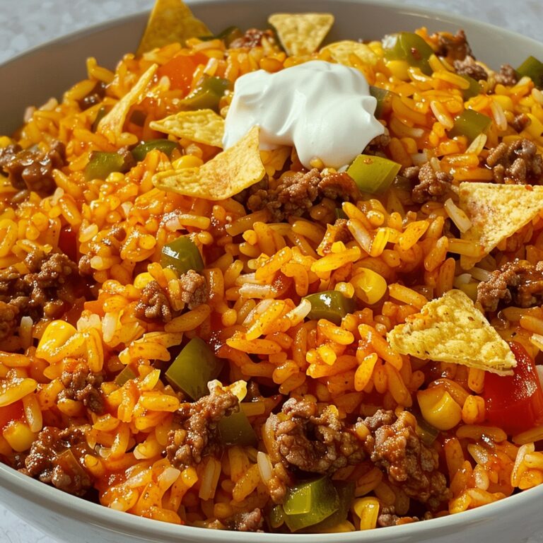 Taco Rice Bowl With Doritos Recipe