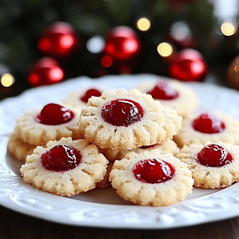 Festive Christmas Cherry Shortbread Cookies Recipe