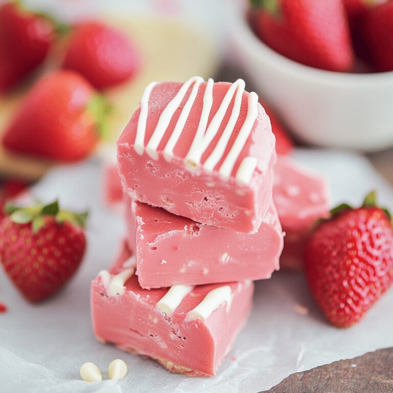 Heavenly Strawberry Fudge Bites Recipe