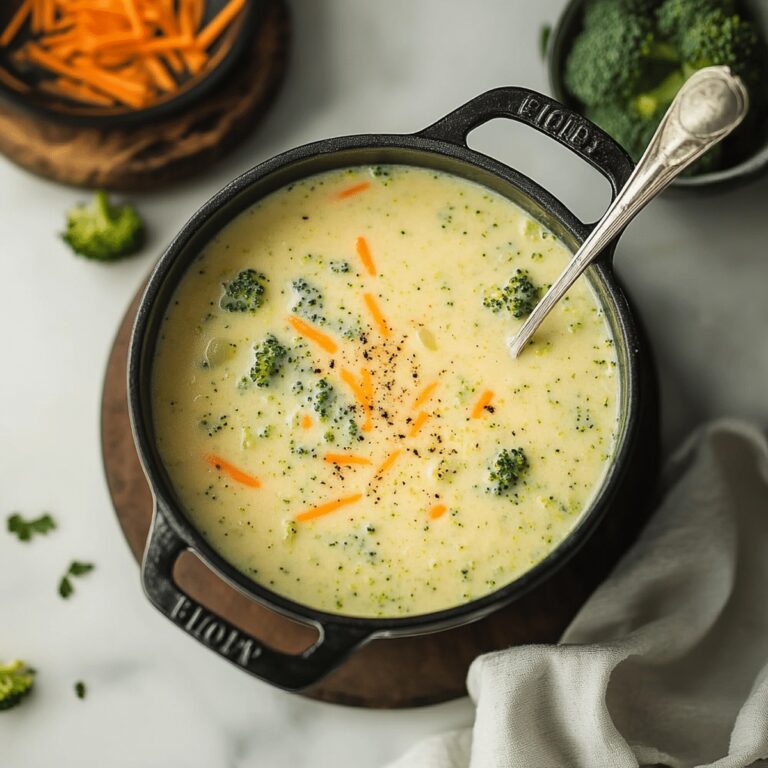Hearty Protein Broccoli Cheddar Soup Recipe