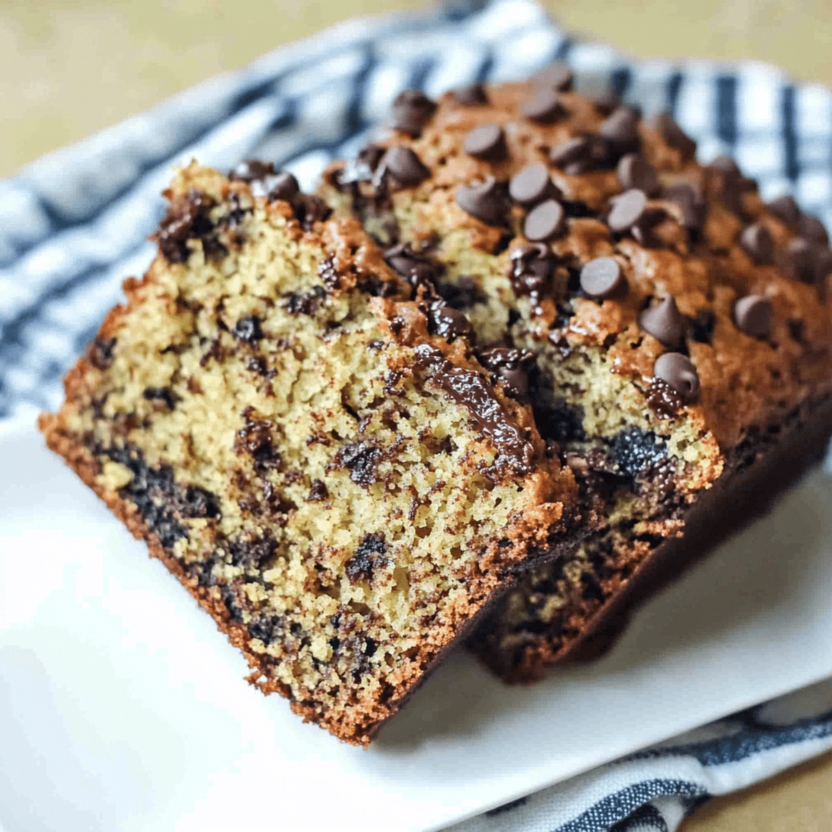 Moist Chocolate Chip Banana Bread Recipe