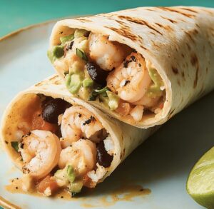 Spicy Old Bay Shrimp Burritos Recipe