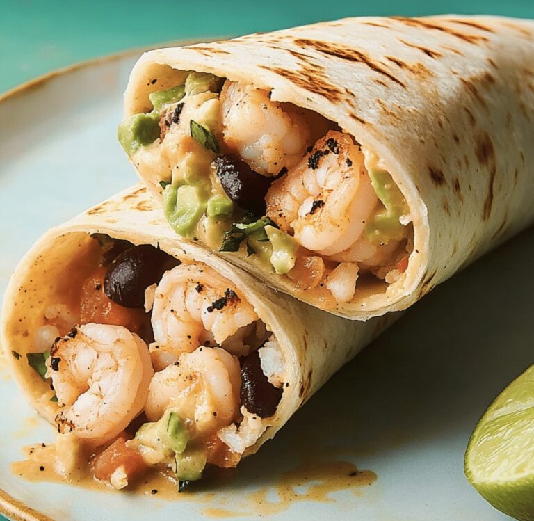 Spicy Old Bay Shrimp Burritos Recipe
