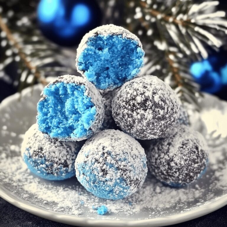 Blue Christmas Truffles Recipe