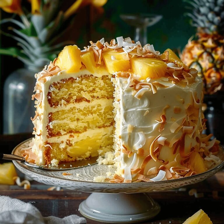 Sweet Pineapple Coconut Dream Cake Recipe