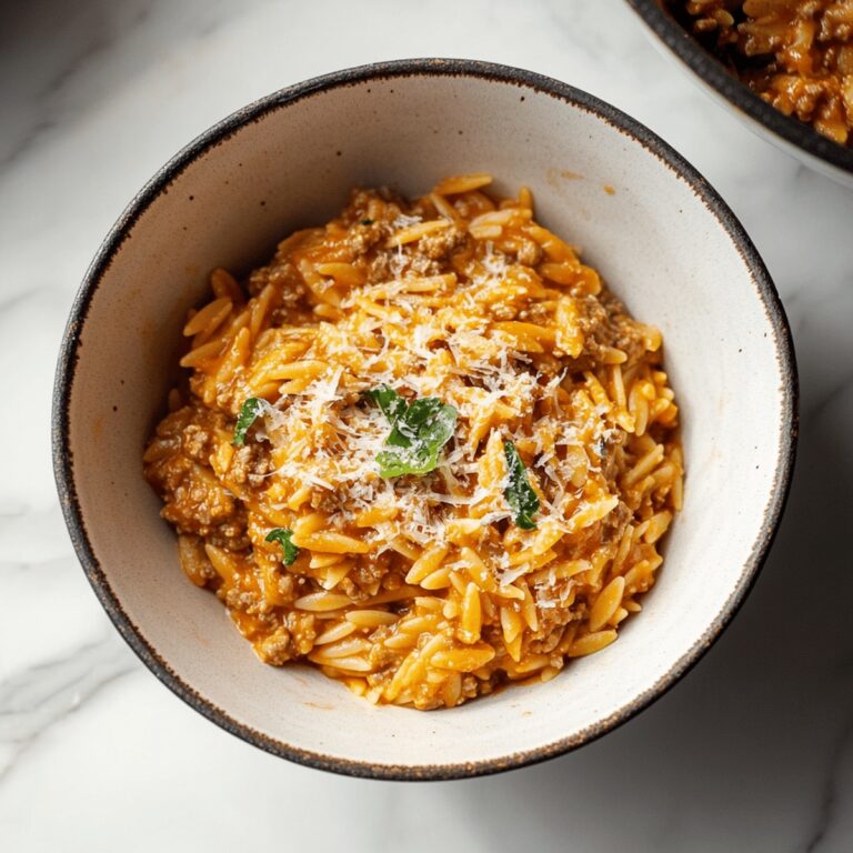 Hearty Ground Beef Orzo Recipe