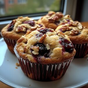 Cranberry, Orange & Pecan Muffins Recipe