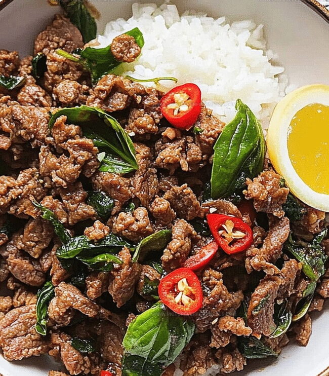 Instructions for Thai Basil Beef Perfection