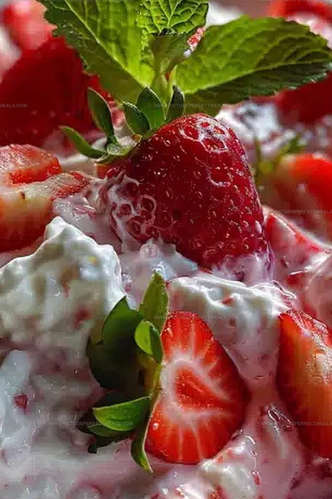 Strawberry Fluff Salad Ready for Your Next Gathering