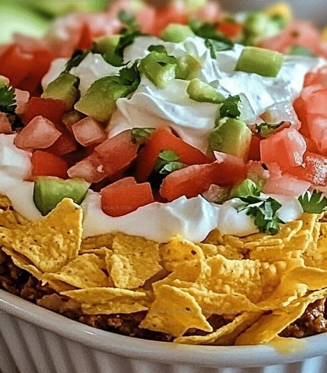 Putting Together a Perfect 7 Layer Taco Dip
