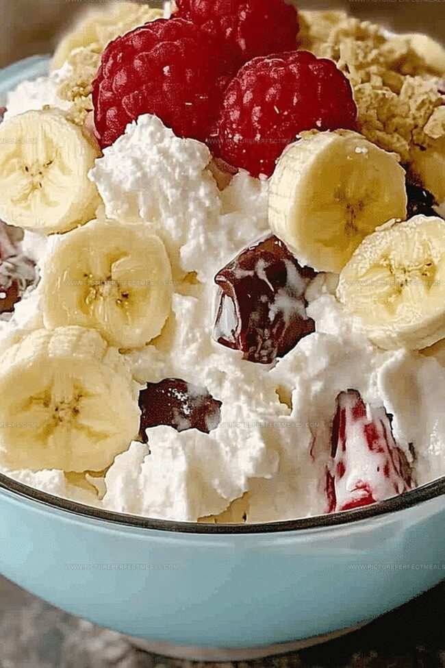 Banana Split Fluff Salad That Shines Bright