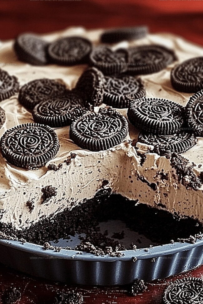 No-Bake Oreo Mud Pie Rich in Texture and Taste