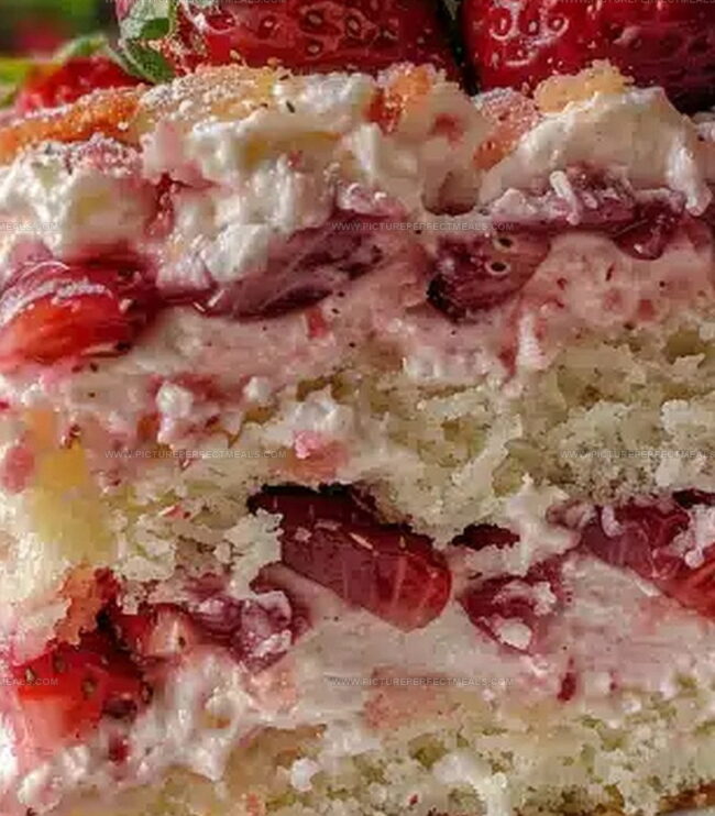 Directions for Making Strawberry Earthquake Cake