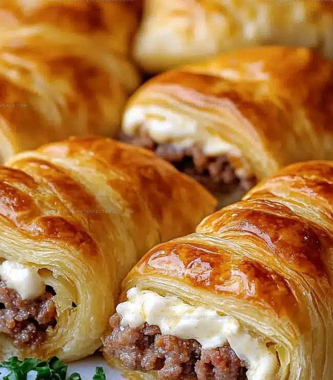 Roll and Bake Sausage Crescents That Stay Flaky