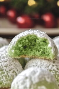 Magical Grinch Snowball Cookies Recipe: Green Holiday Joy! - Picture