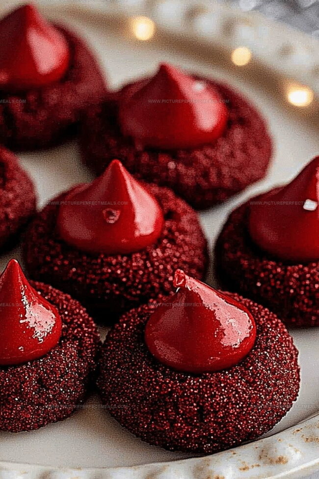 Reasons Everyone Raves About Hersheys Red Velvet Blossoms Cookies