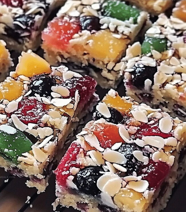 How to Layer Fruit Cake Bars with Ease