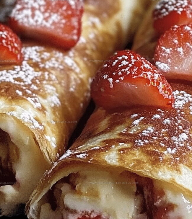 Roll Up Strawberry Cheesecake Chimichangas at Home