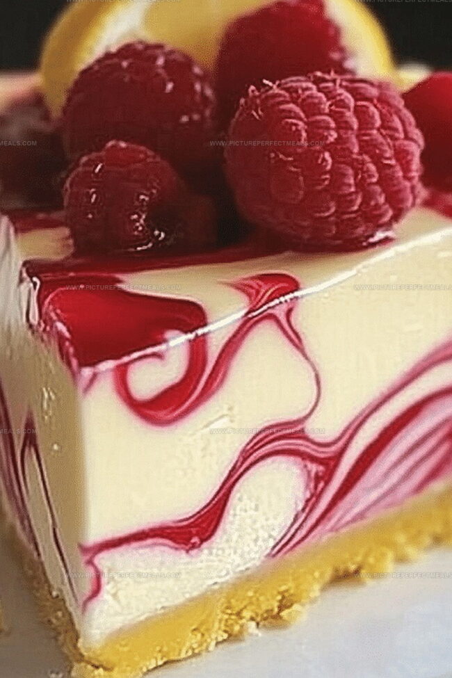 Lemon Raspberry Cheesecake That’s Bright and Creamy