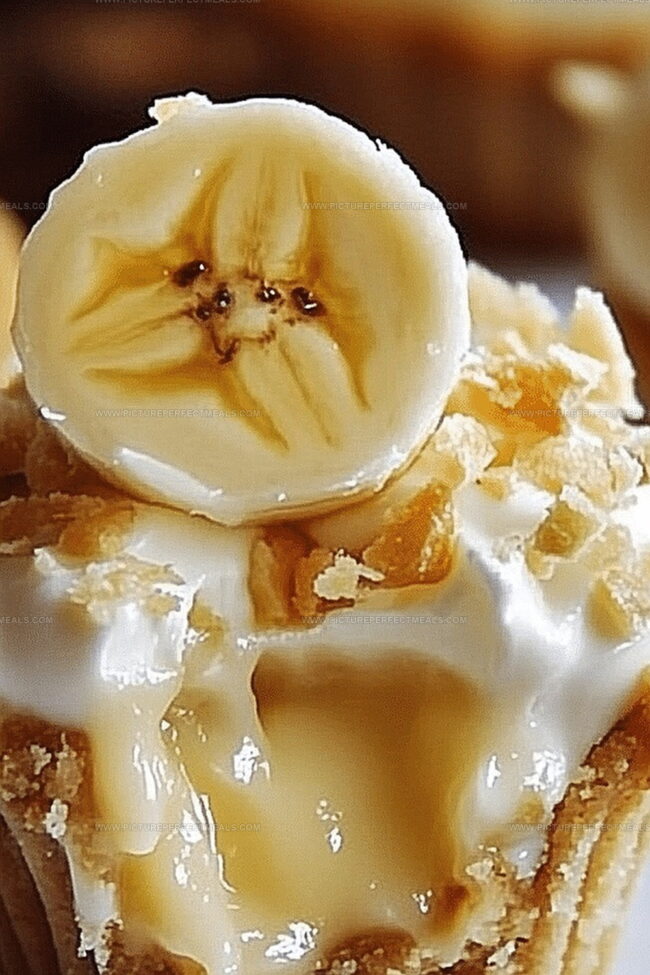 No-Bake Mini Banana Cream Pies with a Silky Finish